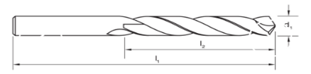 Tipo recto de la flauta del espiral de la caña del cobalto M35 del acero del HSS de las brocas métricas de la torsión