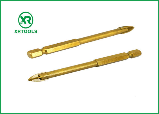comprar Proceso soldado con autógena color oro métrico de cristal revestido de las brocas de la albañilería del titanio fabricación en línea